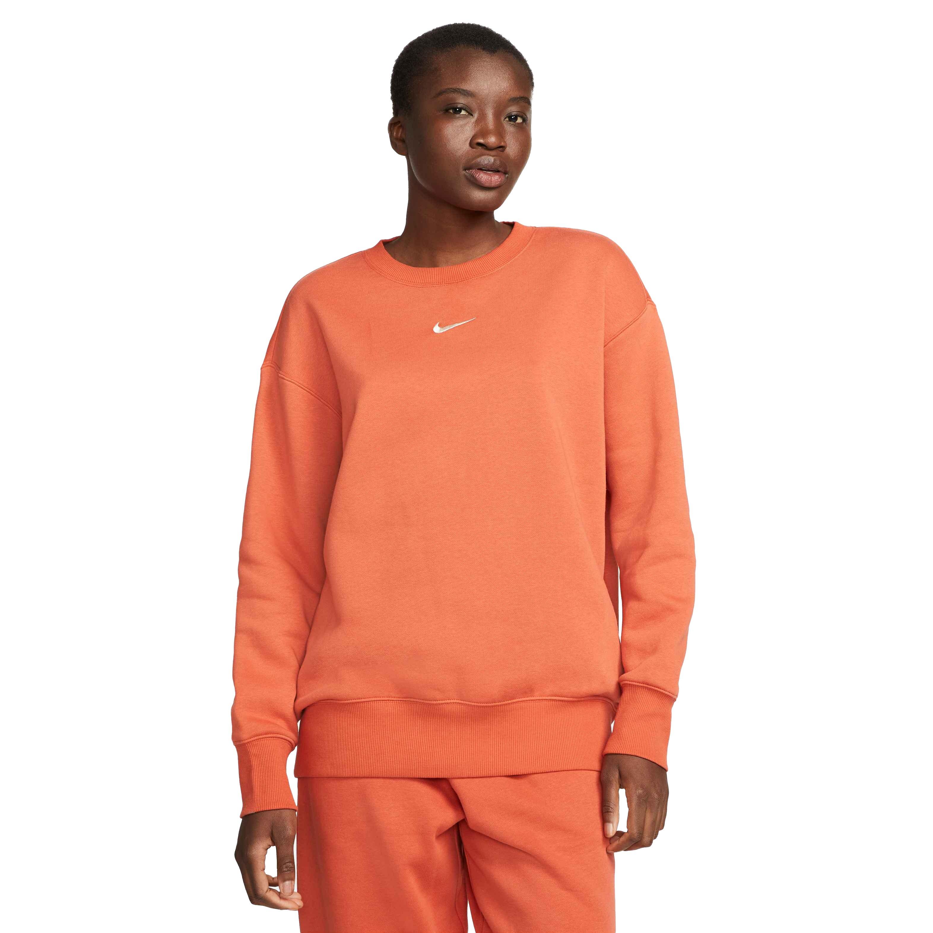 Orange nike crewneck online sweatshirt